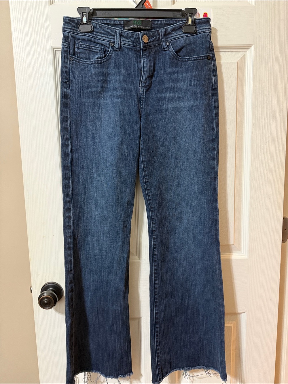 Classic High-Rise Indigo Wide-Leg Flare Jeans